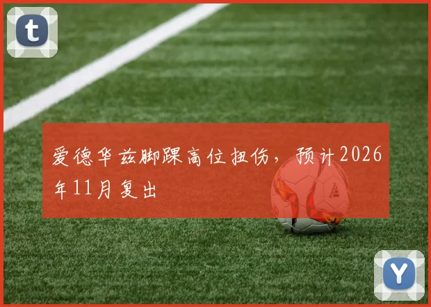 爱德华兹脚踝高位扭伤,预计2026年11月复出